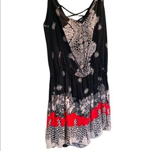 Angie Boho Paisley Romper Size Small
